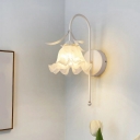 Modern Metal Bedroom Wall Sconce with Acrylic Lampshade without Bulb