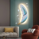 1 Light Resin Wall Light with Aluminium Material Wall Lamp Shade Adapted for Integrated LED for Residential Use