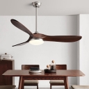 Reverse Pendant Bar Windmill Ceiling Fan with Light with 3 Blades ABS Plastic Fan Blade in a Minimalist Style, Versatile Hanging Length