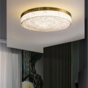 Simplistic LED 1 Light Circle Exposed Mount Ceiling Light with Resin Shade, Hardwired
