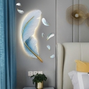 1 Light Ambient Resin Wall Sconce with Wall Lamp Shade Adapted for Integrated LED for Residential Use