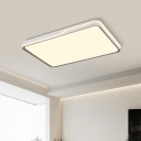 1 Light Flush Mount Fixed Wiring Ceiling Light with Plexiglass Shade Adapted for Led Light in a Simplistic  Style