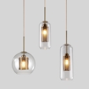 1 Light Adaptable Hanging Length Hardwired Glass Pendant Light Adapted for Led & Incandescent/ Fluorescent for Residential Use & Indoor in a Rustic Style