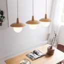 Opalescent Glass Pendant Lighting for Indoor Adapted for Bi-pin with Shade in a Modern Style, Glass Shade