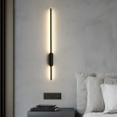 1 Light Linear Polymer Wall Light for Residential Use, Integrated LED