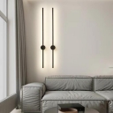 1 Light Ambient Linear Wall Sconce with Integrated LED for Living Room