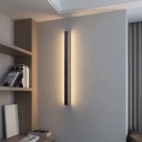 1 Light Waterproof Linear Ambient Wall Light for Residential Use in a Modern Style, Integrated LED