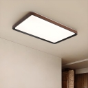 1 Light Simple Led Light Fixture Circle Flushmount Ceiling Fixture for Living Room