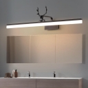 Alloy Downward Linear Bathroom Vanity Light with Integrated LED for Kitchen