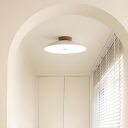 1 Light Led Light Fixture Minimalist Fixed Wiring Semi Flush Mount Ceiling Fixture