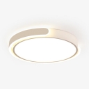 Modern Flat Mounted Circular Direct Connection Polymethyl Methacrylate (pmma) Ceiling Lamp Adapted for Led Light Fixture for Residential Use