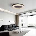 Casual Round Ceiling Light 1 Light with Resin Shade, Adapted for LED Residential Use, Hardwired