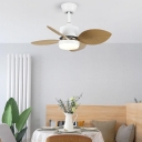 Simple 3 Blades ABS Plastic Integrated LED Adjustable Suspension Length Windmill Ceiling Fan with Light