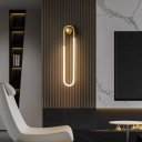 Alloy Wall Lamp Wall Light with Ambient Lucite Shade Indoor, Direct-wired