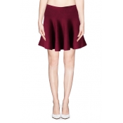 Minimalist Plain High Waist A-line Skirt