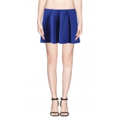 Must Have Solid Pleated Detail Mini Skirt