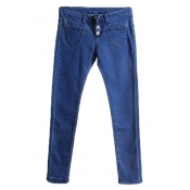 New Look Patch Pocket Front Three-Button Fly Skinny Jeans