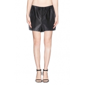 Metallic Loose Fit Pocket Shorts in Shimmering Fabric