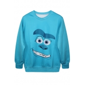 Blue Monsters University Print Sweatshirt