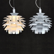Metal Pine cone Designer Lighting Pendant In 15 Inches
