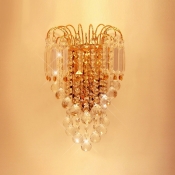 Graceful Scrolls Crystal Wall Sconce Offers Dramatic Addition to Your Decor