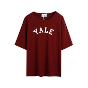 YALE Print Concise Style Tee