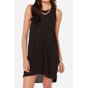 Black Sleeveless Dress with Special Cutout Back