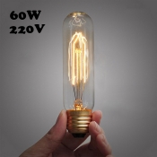 60W 220V E27  T10 Edison Bulb