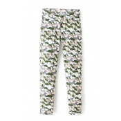 Camouflage Print Zip Fly Low Waist Pants