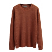Plain Pull Over Round Neck Sweater