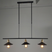 3 Light Kitchen LED Island Pendant Industrial Style Chandelier