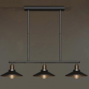 Linear Industrial Style LED Chandelier with 3 Light 