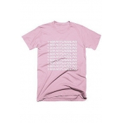 Relaxed Long Line Letter Print Tee