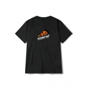Hot Street Style Round Neck Short Sleeve Graphic T-Shirt