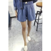 Women Shorts Loose Cotton Short Casual Female Mid Waist Denim Shorts