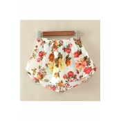 Women's Floral Printed Woven Shorts