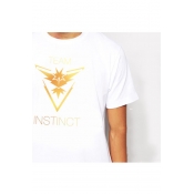 Unisex Print Fashion Short Sleeve T-shirt