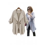 New Arrival Autumn Long-sleeved Coat Casual Trench Plus Size Women's Outerwear