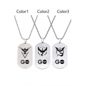 Elves Baby Pokemon Three Camps Symbol Stainless Steel Necklace