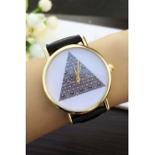 New Arrival Fashion Concise Style Triangle Pattern Watch
