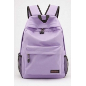 Trendy Preppy Style Plain Oxford Backpack