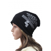 Fashion Unisex Concise Knit Hat with Letter Print