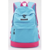 New Unisex Color Block Leisure Travel Backpack