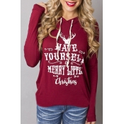 Womens Holiday Shirt,Have Yourself Merry Little Christmas Print Hoodies