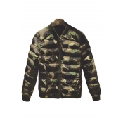 Women's Fashion Camouflage Print Cotton Jacket Winter's Warm Padded Quilted Coat
