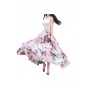 Women Full/ankle Length Blending Maxi Chiffon Long Skirt Beach Skirt