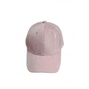 New Fashion Vertical Letter Embroidery Corduroy Baseball Cap
