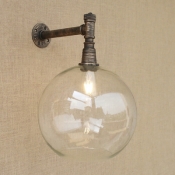 Rustic Single Light Indoor Wall Light with 11.81