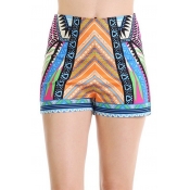 Women's Summer Printed High Waisted Beach Casual Shorts Sexy Hot Shorts