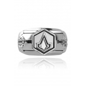 Hot Fashion Assassin's Creed Geometrical Printed Alloy Ring